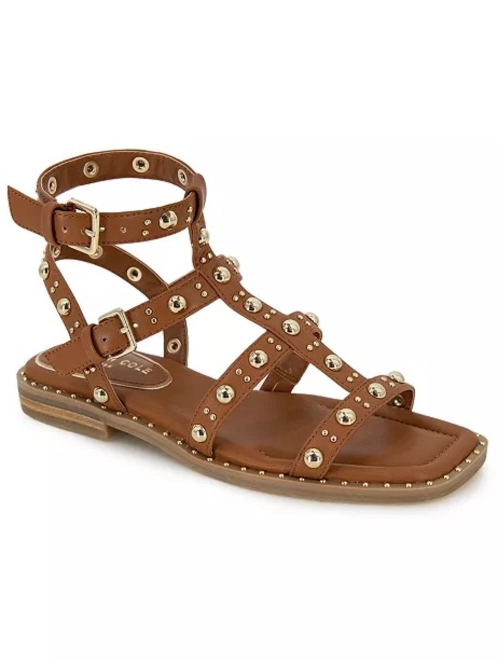 Kenneth Cole New York Cognac Women's Ruby Flat Sandals